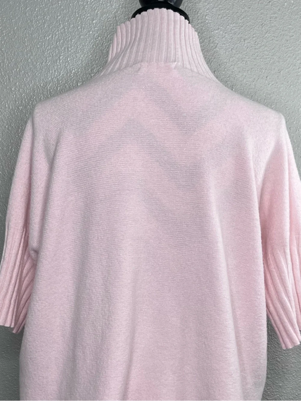 Alexandre Laurent Paris Sz M Light Pink Oversized Short-Sleeve Sweater